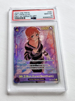 Mr 2 Bon Clay EB01 PSA 10 Alternate Art SEC One Piece Card Game 2024 EB01-061 - Image 2