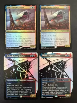 MTG- Ovika, Enigma Goliath x4 - All Will Be One - All FOIL - Image 1