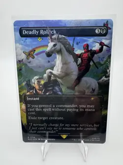 NM FOIL MTG DEADLY ROLLICK - SECRET LAIR MARVEL'S DEADPOOL APRIL POOL'S DAY - Image 1