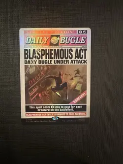 MTG Blasphemous Act (Rainbow Foil) (1998/2803) Secret Lair Drop Series NM FOIL - Image 1