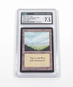 1993 Magic The Gathering MTG Plains (No Trees) Basic Land Limited Beta CGC 7.5 - Image 1