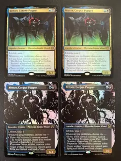 MTG- Venser, Corpse Puppet x4 - All Will Be One - All FOIL - Image 1