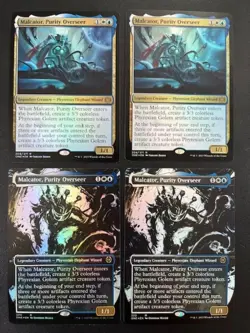 MTG- Malcator, Purity Overseer x4 - All Will Be One - All FOIL - Image 1