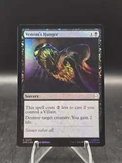 Venom's Hunger (Foil) 0073 Marvel's Spider-Man MTG NM - Image 1
