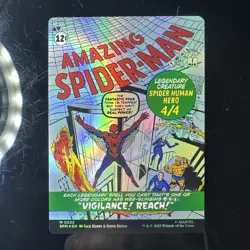 Peter Parker (Borderless) (Foil) 0232 (M) MTG Marvel's Spider-Man (SPM) * - Image 4