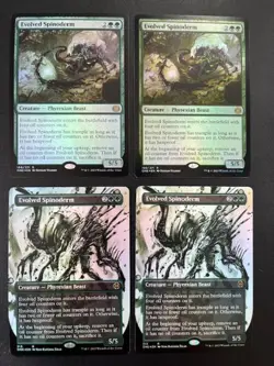 MTG- Evolved Spinoderm x4 - All Will Be One - All FOIL - Image 1