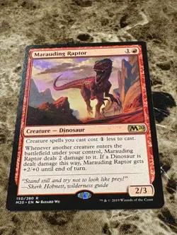MARAUDING RAPTOR Magic MTG M20 Core Set - Image 1