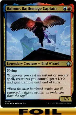 1x - Balmor, Battlemage Captain - FOIL #237 - Foundations - CUC NM MTG - Image 1