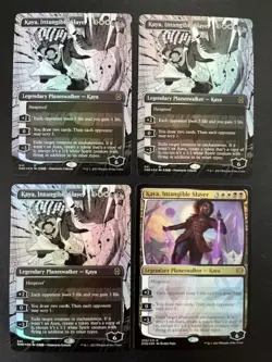 MTG- Kaya, Intangible Slayer x4 - All Will Be One - All FOIL - Image 1