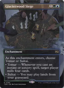 Glacierwood Siege (Borderless) Tarkir Dragonstorm Regular Rare #386 NM MTG - Image 1