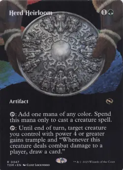 Herd Heirloom (Borderless) Tarkir Dragonstorm Regular Rare #347 NM MTG - Image 1