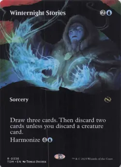 Winternight Stories (Borderless) Tarkir Dragonstorm Regular Rare #336 NM MTG - Image 1