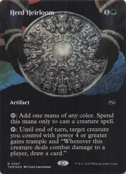 Herd Heirloom (Borderless) Tarkir Dragonstorm Foil Rare #347 NM MTG - Image 1