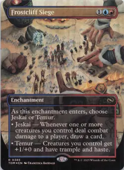 Frostcliff Siege (Borderless) Tarkir Dragonstorm Foil Rare #385 NM MTG - Image 1