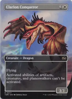 Clarion Conqueror (Borderless) Tarkir Dragonstorm Regular Rare #377 NM MTG - Image 2