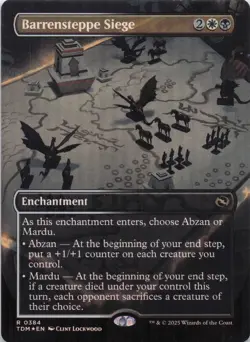 Barrensteppe Siege (Borderless) Tarkir Dragonstorm Foil Rare #384 NM MTG - Image 1