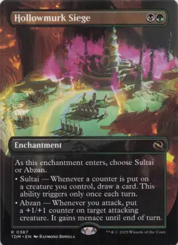Hollowmurk Siege (Borderless) Tarkir Dragonstorm Regular Rare #387 NM MTG - Image 1
