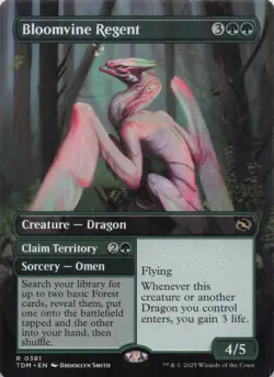 Bloomvine Regent (Borderless) Tarkir Dragonstorm Regular Rare #381 NM MTG - Image 1