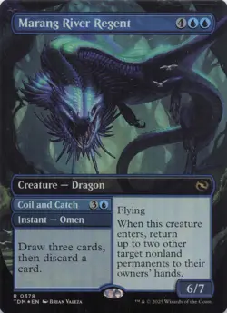 Marang River Regent (Borderless) Tarkir Dragonstorm Foil Rare #378 NM MTG - Image 1