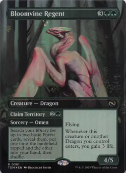 Bloomvine Regent (Borderless) Tarkir Dragonstorm Foil Rare #381 NM MTG - Image 1