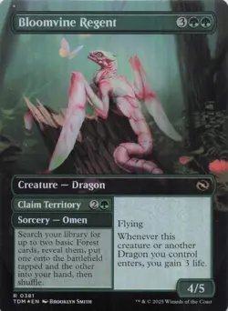 Bloomvine Regent (Borderless) Tarkir Dragonstorm Foil Rare #381 NM MTG - Image 2