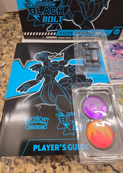 Pokemon Black Bolt Elite Trainer Box (ETB) opened W/Promo and Extras NO Packs - Image 4