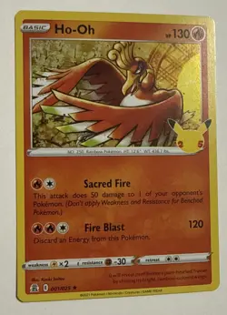 Pokemon - Ho-Oh - Holo - Celebrations 25th - 001/025 Near Mint - Image 2