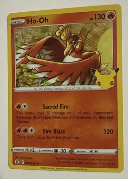 Pokemon - Ho-Oh - Holo - Celebrations 25th - 001/025 Near Mint - Image 3