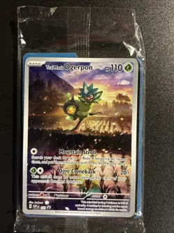 Teal Mask Ogerpon 123 Pokemon TCG: Twilight Masquerade Black Star Promo (Sealed) - Image 1