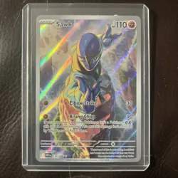 Pokemon TCG - Sawk - 130/086 Illustration Rare - SV: White Flare Near Mint/Mint - Image 1