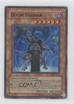 Doom Shaman Unlimited YuGiOh Tactical Evolution #TAEV-EN025 2007 READ - Image 1