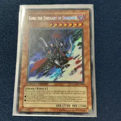 YuGiOh Gorz Emissary of Darkness DLG1-EN000 Secret Rare Limited Edition - Image 1
