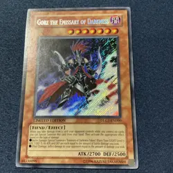YuGiOh Gorz Emissary of Darkness DLG1-EN000 Secret Rare Limited Edition - Image 2