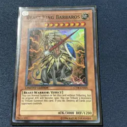 YUGIOH BEAST KING BARBAROS CT08-EN005 SUPER - Image 1