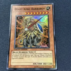 YUGIOH BEAST KING BARBAROS CT08-EN005 SUPER - Image 2