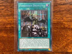 Forbidden Droplet MP22-EN254 Prismatic Secret Rare 1ST EDITION NM YuGiOh - Image 1