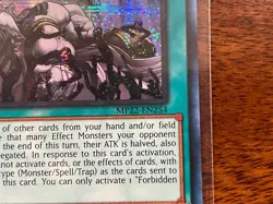 Forbidden Droplet MP22-EN254 Prismatic Secret Rare 1ST EDITION NM YuGiOh - Image 2