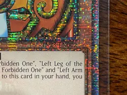Exodia The Forbidden One TN23-EN002 Quarter Century Rare NM Yugioh Card - Image 4