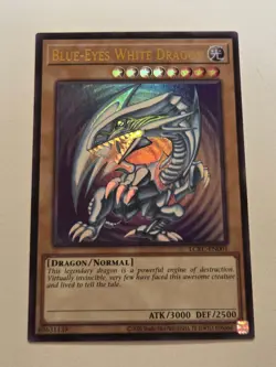 Blue-Eyes White Dragon LCKC-EN001 (Version 2) SDK Art Yugioh Ultra Rare Mint - Image 1