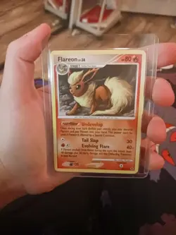 Pokemon TCG Flareon Rising Rivals Regular Rare Card 19/111 2009 Vintage - Image 1