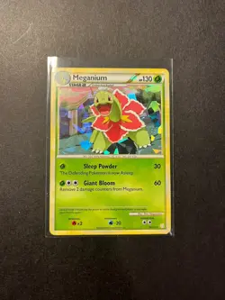 Meganium 26/123 HeartGold & SoulSilver Holo Rare Pokemon TCG Card 2010 - Image 2