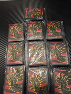 10 Pokemon 2022 Lost Origin GIRATINA ETB 65 Count Card Sleeves, NEW MUST SEE! - Image 1