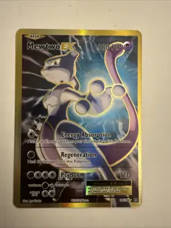 Pokemon XY Evolutions Mewtwo EX Ultra Rare Full Art Foil Card 103/108 2016 NM M - Image 1