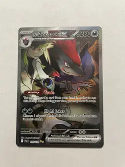 Pokemon TCG N's Zoroark EX Holo Card 185/159 Sv09: Journey Together - Image 1
