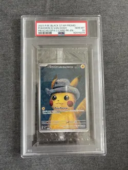 PSA 10 VAN GOGH PIKACHU WITH GREY FELT HAT SVP EN 085 PROMO POKEMON CARD-SEALED - Image 1