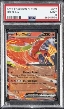 2023 POKEMON CLC-TRADING CARD GAME CLASSIC #007 HO-OH EX PSA 9 - Image 1