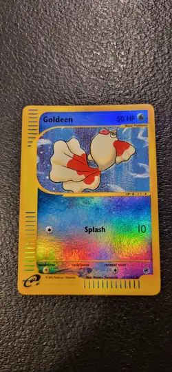 Goldeen 111/165 Pokemon TCG Reverse Holo Card Expedition 2002 NM - Image 1