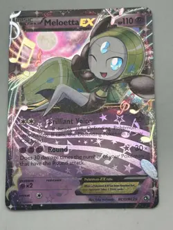 Meloetta EX RC11/RC25 Legendary Treasures Pokemon Card Radiant Collection - NM - Image 1