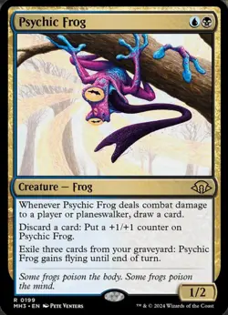 Magic the Gathering Psychic Frog Creature Card - Image 2