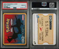 PSA 10 Gem Mint Pokemon Eon Ticket Promo E Card 2003 (cert 85017203) pop 32 - Image 1